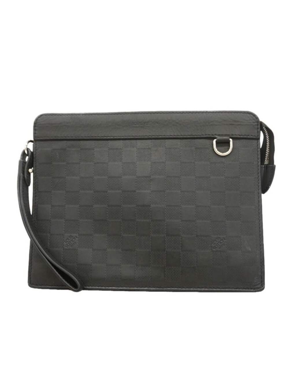 Louis Vuitton Clutch Damier Infini Stand Pouch Onyx